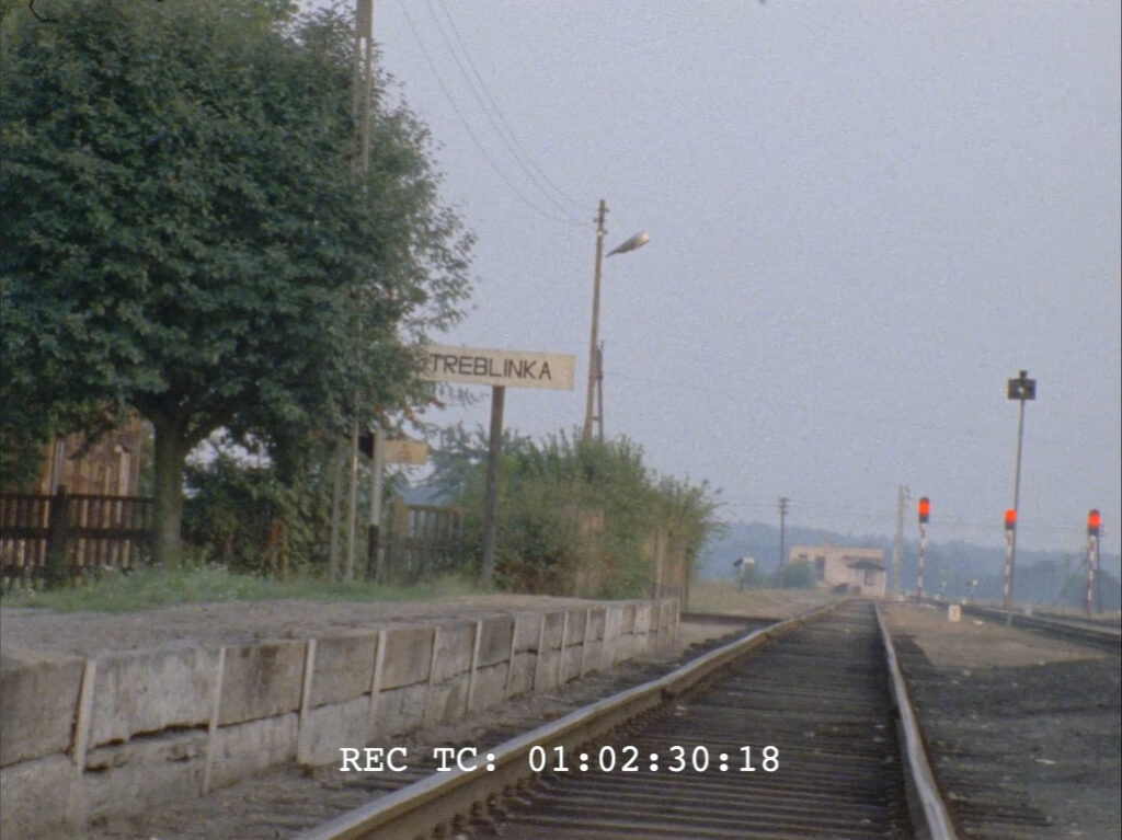 Rok 1981. Peron nr 1 stacji Treblinka. Niewykorzystany kadr z filmu "Shoah" Claude'a Lanzmanna.